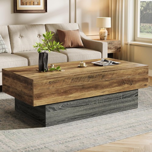 Inch farmhouse wood coffee - 55-inch,
